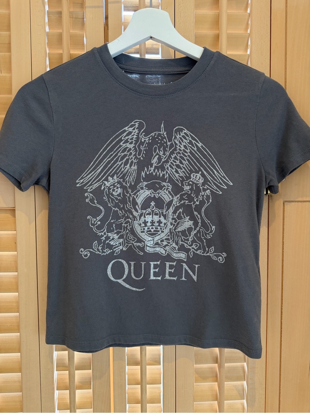 Abercrombie & Fitch Queen Glitter Baby Tee